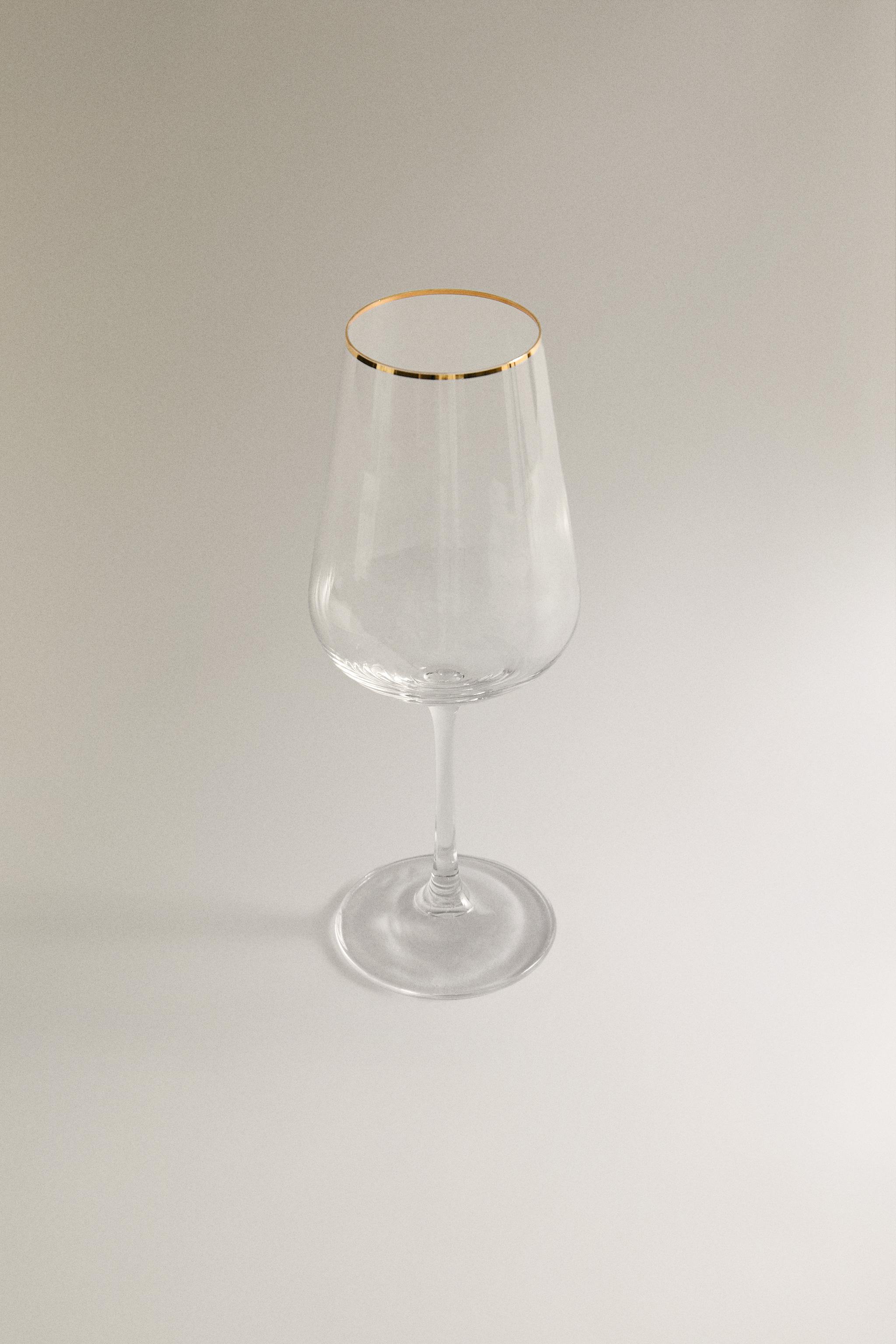 VERRE À PIED LIGNES NOËL
